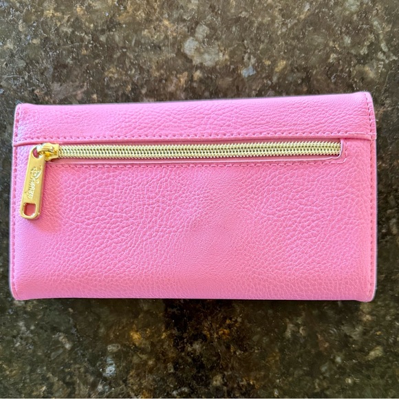 Disney Princess Pink Envelope Fold Over Wallet Buckle Down - Picture 2 of 6